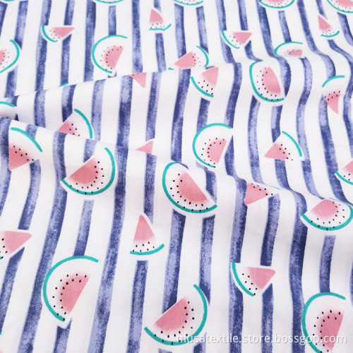 Breathable Customized Printed 100% Cotton Twill Fabric